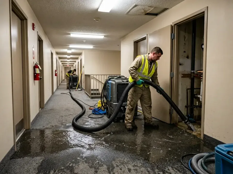 multi-unit-apartment-hallway-f-005 — frequently asked questions, Emergency Burst Pipe Water Extraction & Removal in Piney, AR